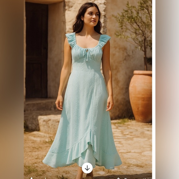 Derek Heart Dresses & Skirts - Derek Heart Sky Blue Asymmetrical Dress